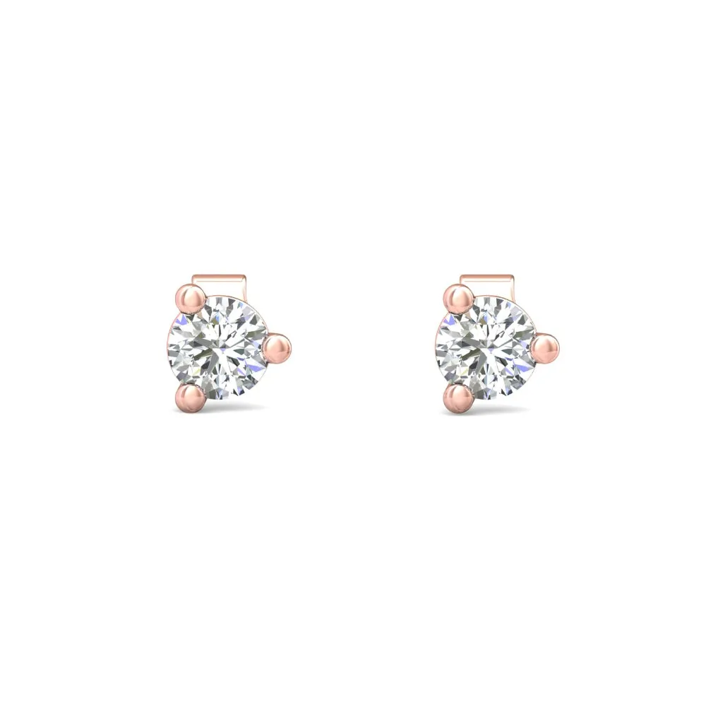 Smyth Diamond Classics 18k Gold Diamond Stud Earrings