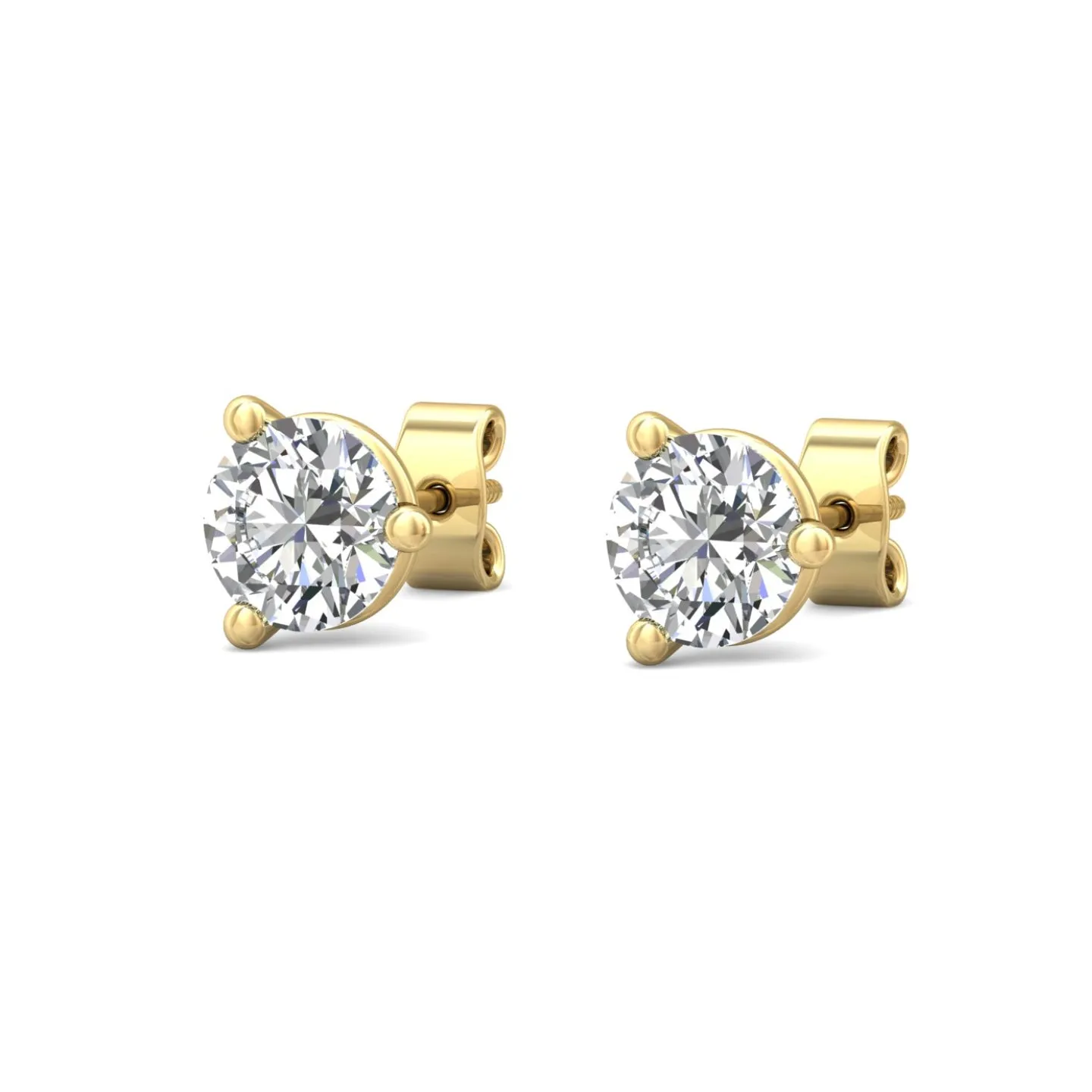 Smyth Diamond Classics 18k Gold Diamond Stud Earrings