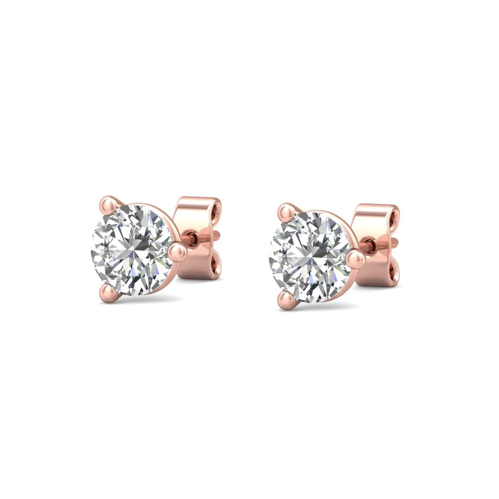 Smyth Diamond Classics 18k Gold Diamond Stud Earrings