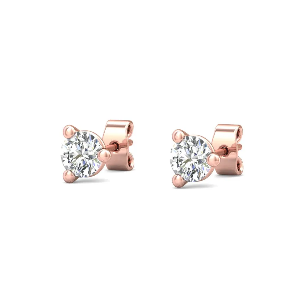 Smyth Diamond Classics 18k Gold Diamond Stud Earrings
