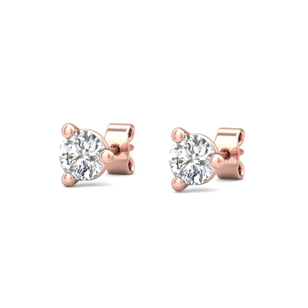 Smyth Diamond Classics 18k Gold Diamond Stud Earrings