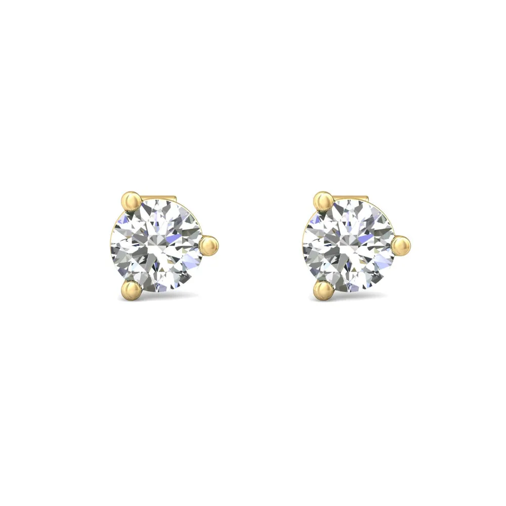 Smyth Diamond Classics 18k Gold Diamond Stud Earrings