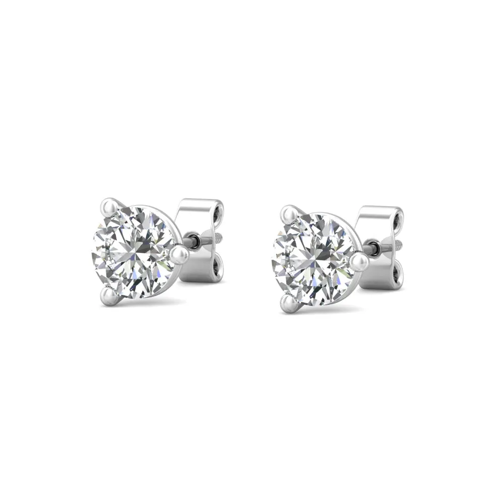 Smyth Diamond Classics 18k Gold Diamond Stud Earrings
