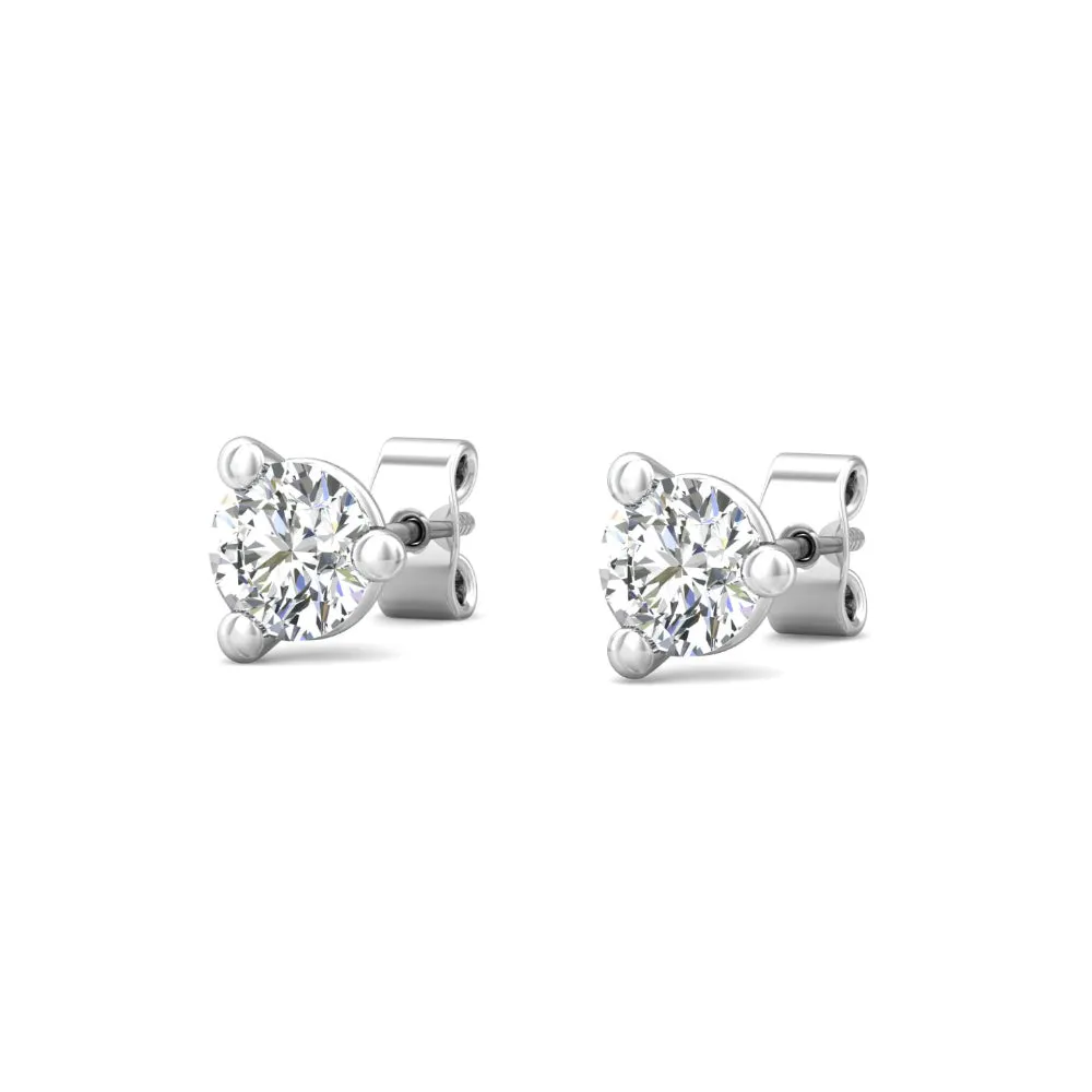 Smyth Diamond Classics 18k Gold Diamond Stud Earrings