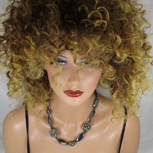 Sophisticated Necklace in Hemitite and Handmade Seed Beads