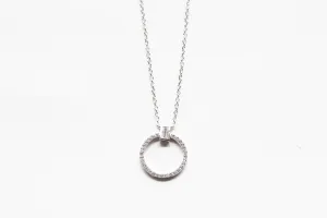Sterling Silver Lafonn Open Circle Necklace