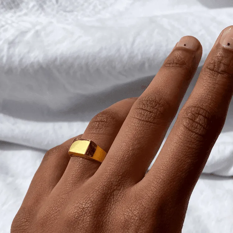 THE SPENCER RING - Solid 14k yellow gold