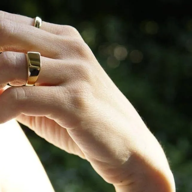 THE SPENCER RING - Solid 14k yellow gold
